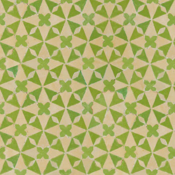 Mosaic House Moroccan tile Trocadero Square 5-14 Lime Green Natural, Unglazed, Terracotta  zellige, mosaic, zellij, field, pattern, glaze, intricate, traditional, classic 